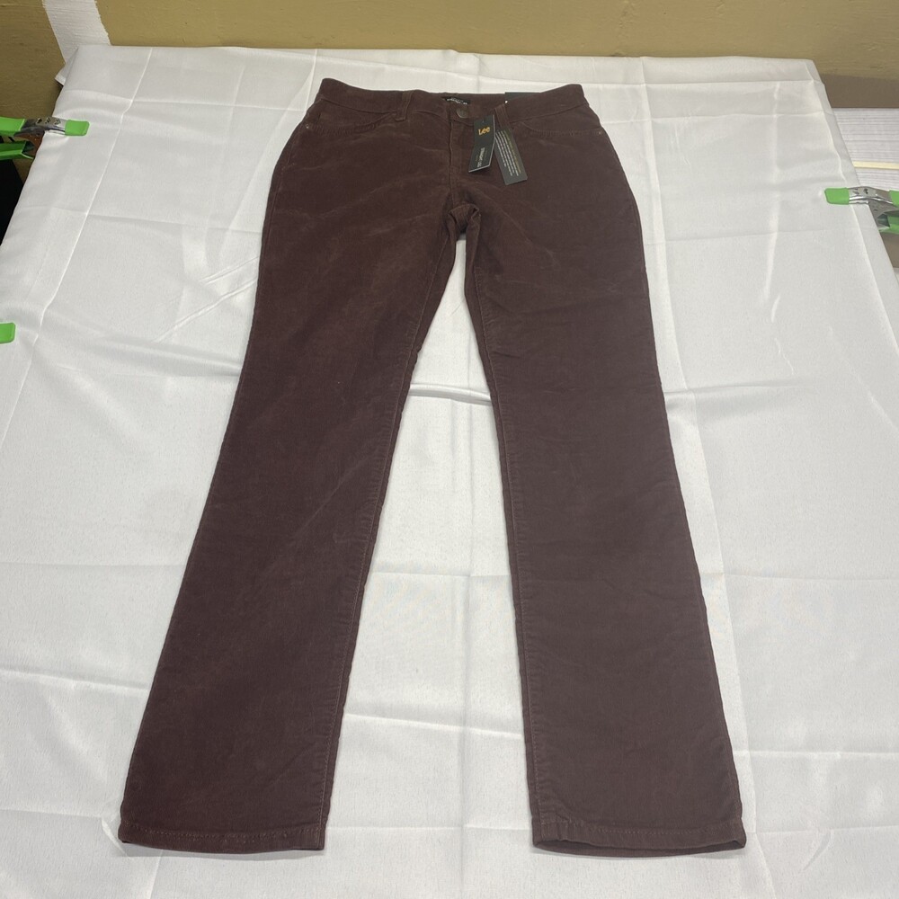 NWT Lee Straight Leg Corduroy Pants Brown Size 10 Medium! Brand new!
